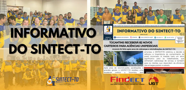 📢 Nova edição do INFORMATIVO SINTECT-TO já está no ar! 🗞️✨